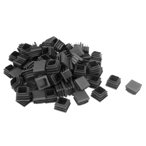 uxcell Plastic Box Section Blanking End Caps Square 